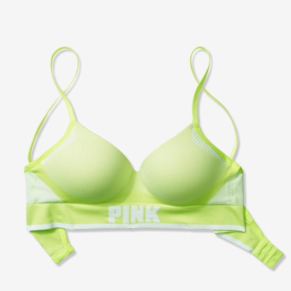 NWT PINK Victoria’s Secret Logo Sports Bra in M - Picture 4 of 7